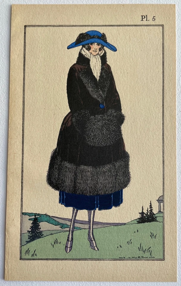 Mode Gravure couleur de 1921 - Photo 1/1
