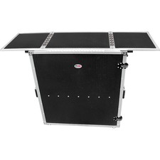 ProX Transformer Series Fold Away DJ Performance Desk Facade with Wheels