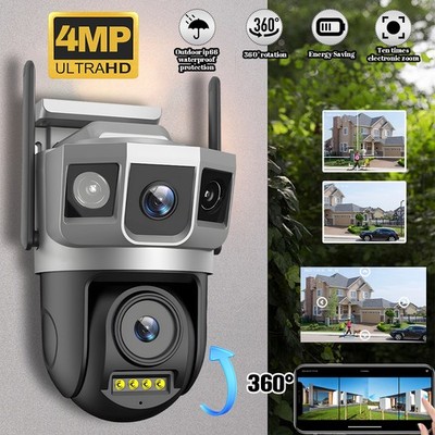 V380Pro Security Dual Lens Camera Outdoor WIFI Smart Home 4MP Wireless IP Camera