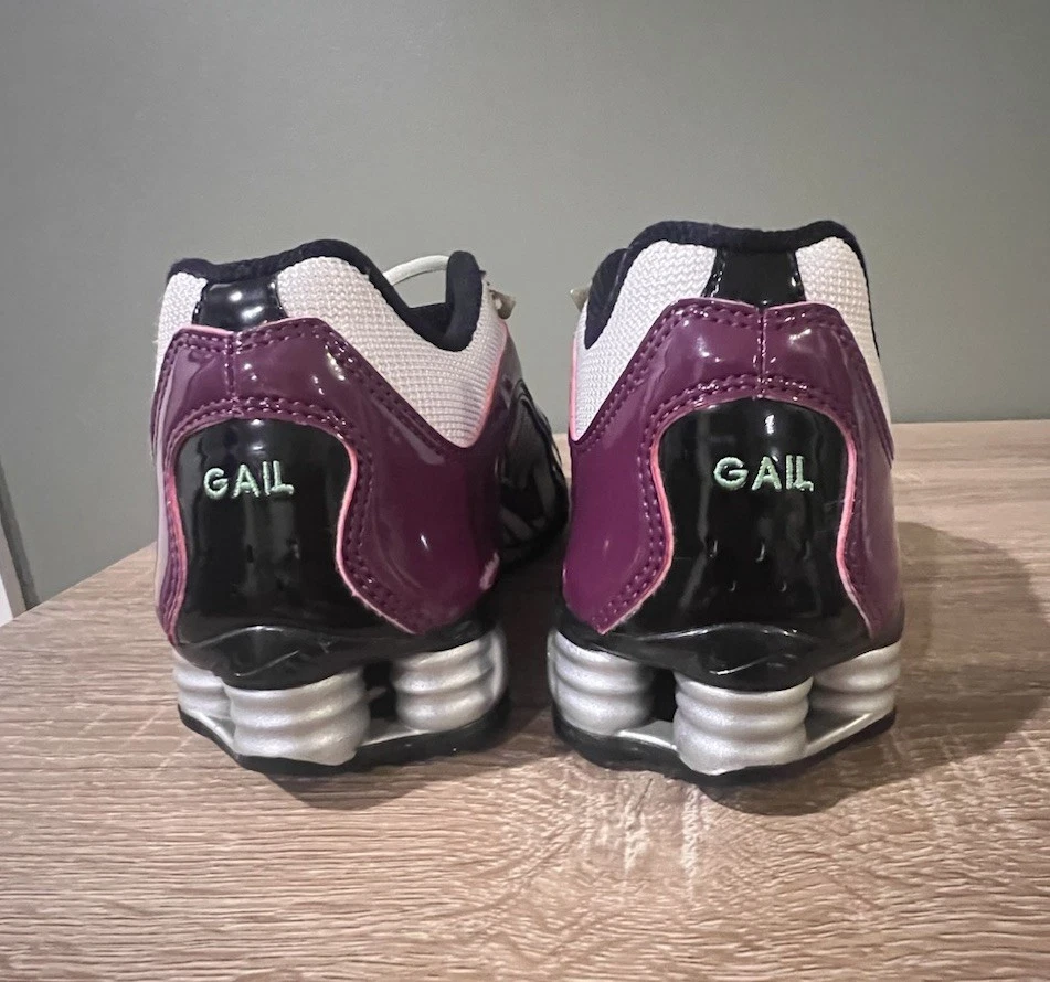 Nike Shox NZ ID Custom “Gail” NikeID White / Purple / Black – Women’s Size 7.5 - Image 4 of 4