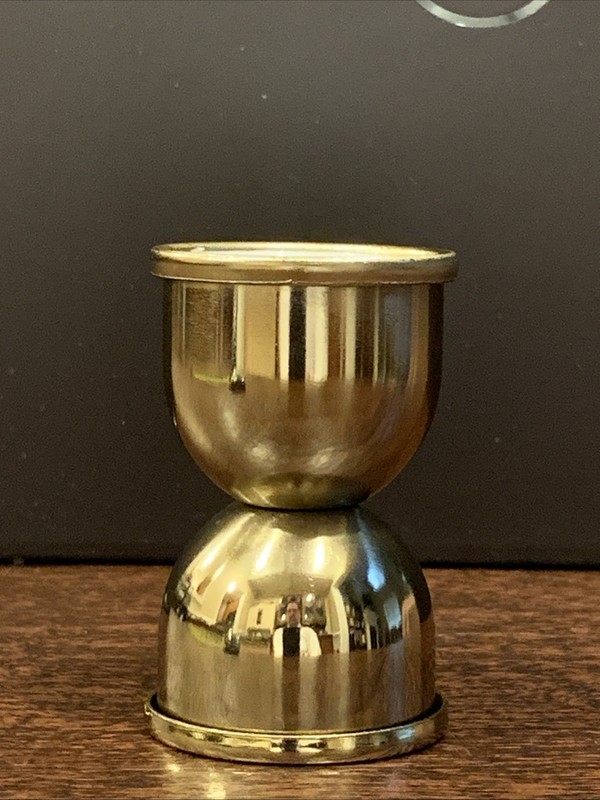 Gold colored Shot Bell Jigger 0.5oz/.75oDouble-Ended Cocktail Measure