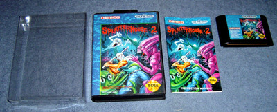 * SPLATTERHOUSE 2 * SEGA GENESIS SPIEL - USA NTSC VERSION - KOMPLETT - NAMCO SELTEN