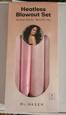 Heatless Curls Overnight Rods - 4 Pcs No-Heat Blowout Hair Curler Set - Pink