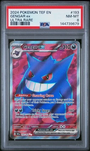 Gengar ex 193/162 SV05: Temporal Forces Holo PSA 8 NM-MT