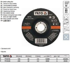Yato Metalltrennscheibe Gekröpft 125-230mm 5tlg.  Freie Auswahl