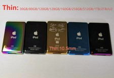 Thin 6 Colors Customizing Metal Back Case Housing Cover for ipod classic  video