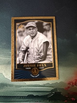 2001 Upper Deck SP Legendary Cuts Gold Foil Jimmie Foxx Athletics
