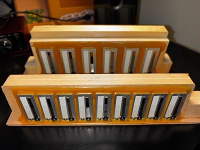 Two Original Hohner Bass Reed Blocks for Panther GCF Button Accordion