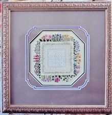 The Drawn Thread Perennial Border Cross Stitch/Needlework Pattern includes Linen