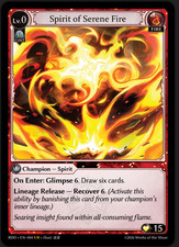 Spirit of Serene Fire RDO-EN-004 UR Radiant Origins Grand Archive