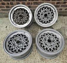 Set of 4 Porsche Fondmetal 5x130 15x7 ET20 Lattice Style Rims 5x130