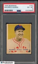 1949 Bowman #151 Maurice Harris Boston Red Sox PSA 6 EX-MT
