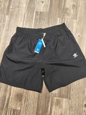 Adidas Originals Trefoil Essentials Woven Lined Shorts Men's Black 2XL NEW