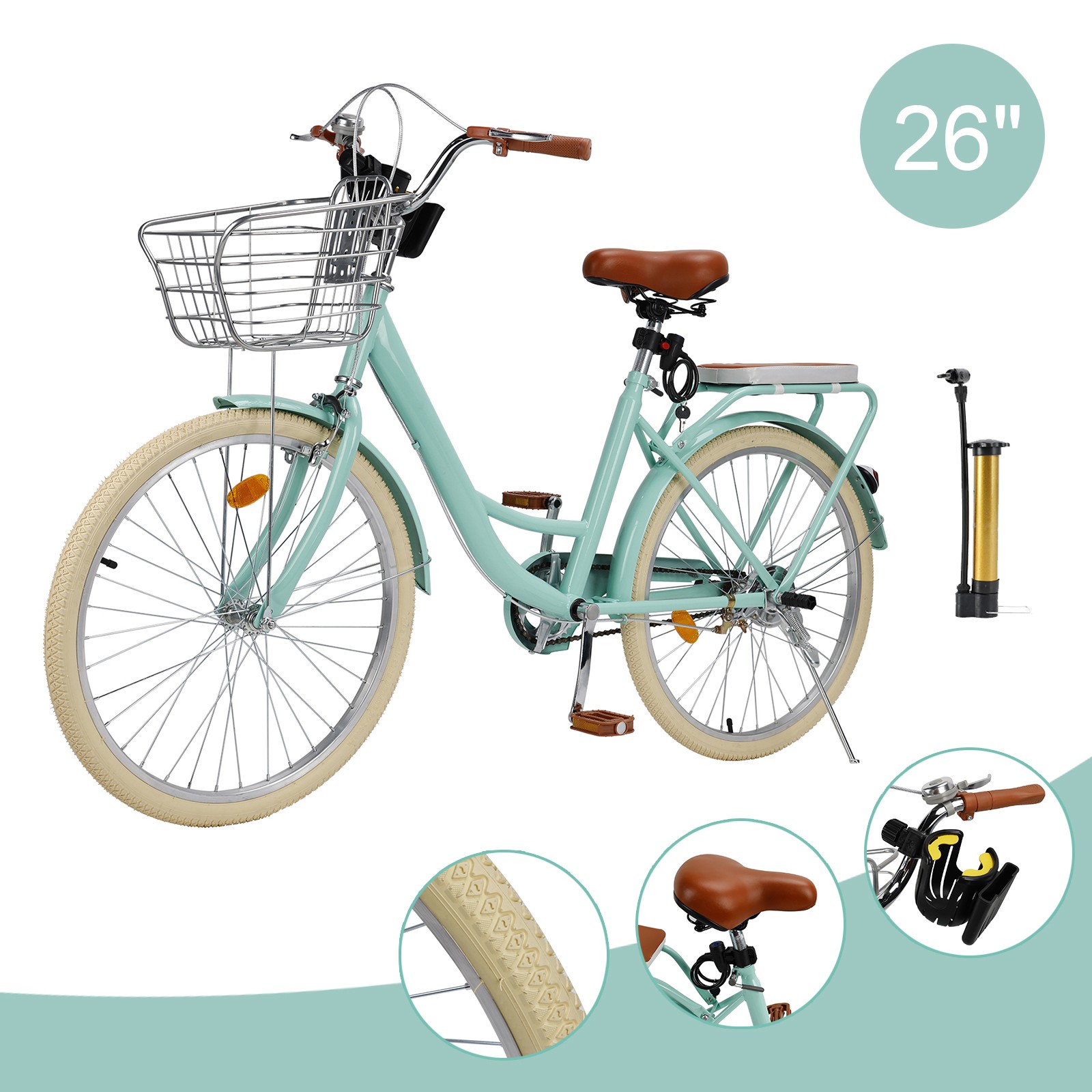 Women Bike With Water Cup Holder