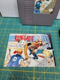 Renegade (Nintendo Entertainment System, NES, 1987) Cartridge Manual Sleeve