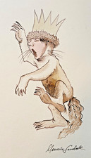 Maurice Sendak Original Art 1970's, Where The Wild Things Are, Wild Thing Max