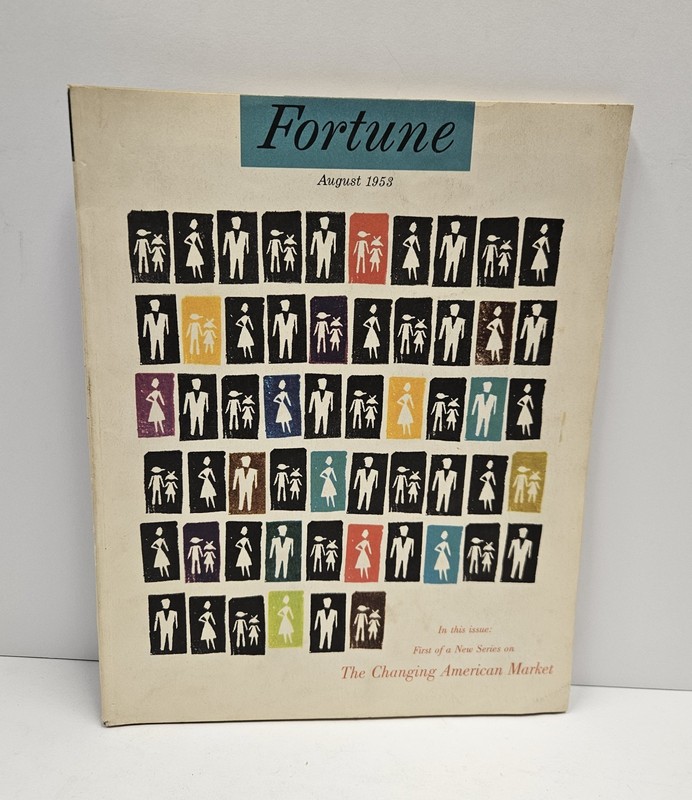 VTG. RARE FORTUNE Magazine Wartime Issue Business Ads Life Articles August 1953