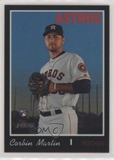2019 Topps Heritage High Number Chrome Black Refractor 24/70 Corbin Martin et0