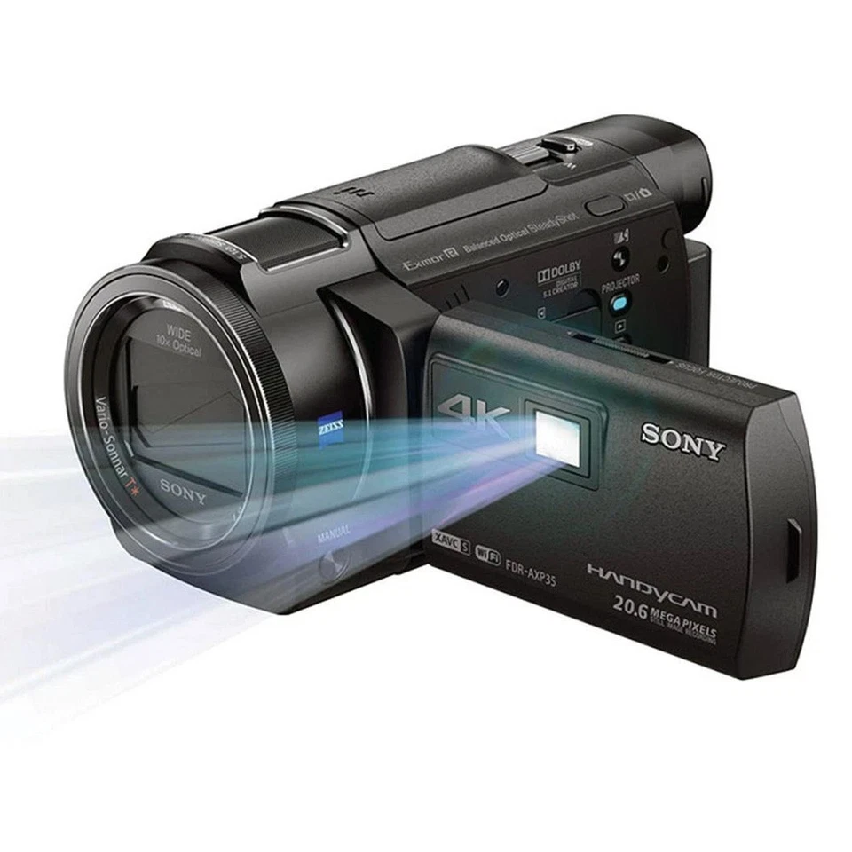SONY FDR-AXP35 4K Video Cam Handycamer 10x Optical Zoom Built-in Wi-Fi Black - Image 2 of 4