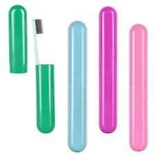 4 Pack Travel Toothbrush Case Portable Travel Toothbrush Holder Plastic Tooth...
