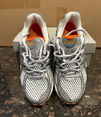 ASICS GEL-Pulse 2 Women's Running Sneakers Lace-Up White/Charcoal/Tangerine