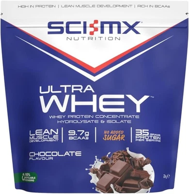 Sci-Mx Nutrition Ultra Whey 2Kg Hi Protein Low Sugar Whey Hydrolysate & Isolate
