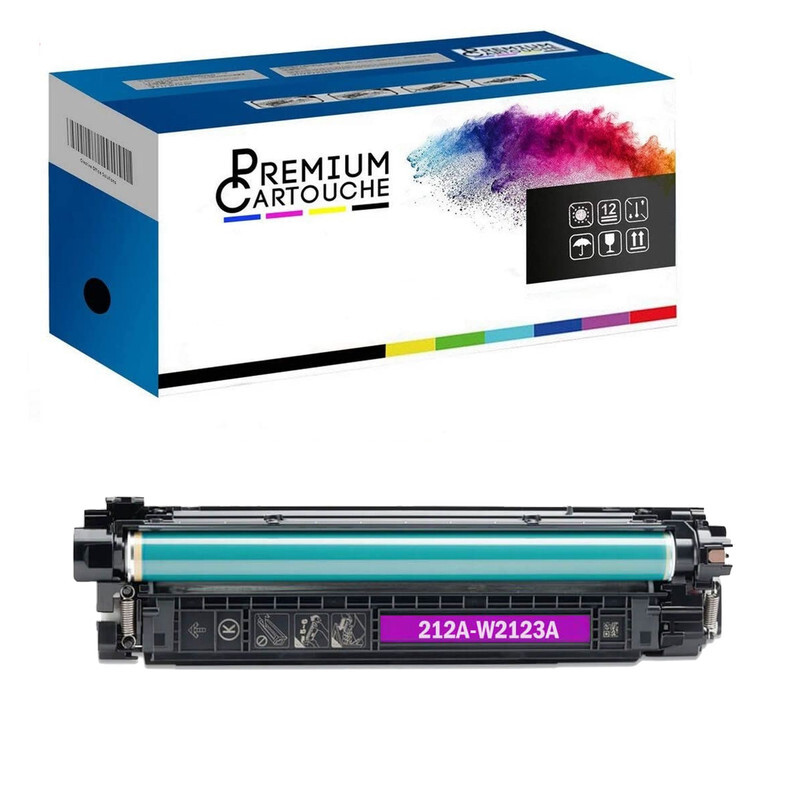 Toner Jaune W2122A 212A Premium Cartouche Compatible pour Imprimante Color LaserJet