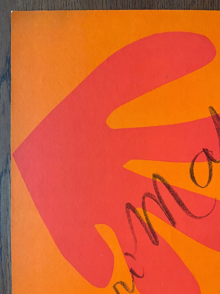 Henri Matisse "Verve Cover" 原装 1958 年 Mourlot 石版画,板签名 — 第 3/4 张图片