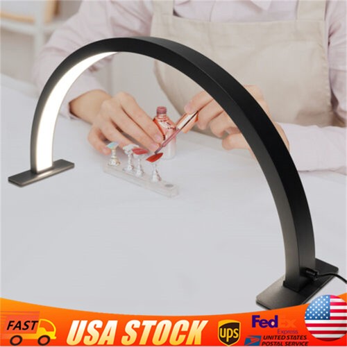 LED Half Moon Light Half Moon Desk Table Lamp with Adjust Brightness ...