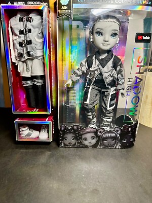 Rainbow High Shadow High Series 1 Ash Silverstone Grayscale Boy Fashion Doll