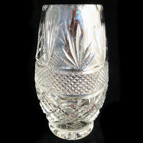 EDINBURGH VASE Hand Cut Crystal 7" tall NEW NEVER SOLD made in Scotland eBay