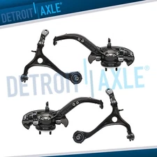 Front Steering Knuckles Hub and Bearing Lower Control Arms for Honda Accord 2.4L