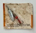 Vintage Mepps #1 AGLIA LONG Brass/Silver Prism BLADE inline Spinner Fishing Lure — photo 3