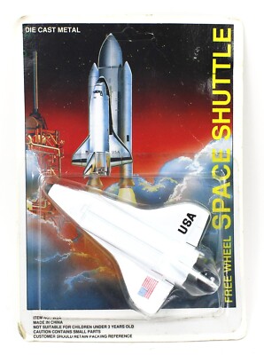 VINTAGE *FREE WHEEL* NASA United States Space Shuttle TOY *NEW IN PACKAGE*