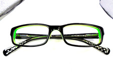 Nike 5515 002 Black/Neon Green 48-17-135 Kids Eyeglasses Frames
