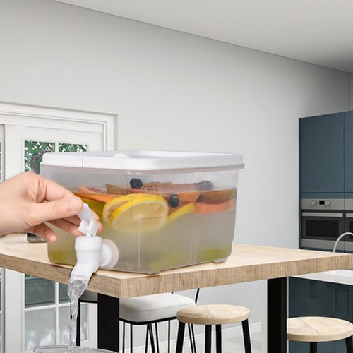 Iced Beverage Dispenser with Faucet,Fridge Door Water Pitcher for Making Juices - Picture 6 of 13