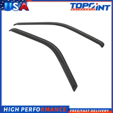 Dark Black Side Wind Window Visors 2p For 88-98 Chevy/GMC C/K Regular Cab