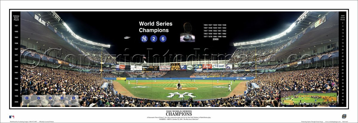 New York Yankees 2000 WORLD SERIES at YANKEE STADIUM Panoramic