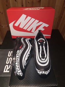 air max 97 black and red reflective