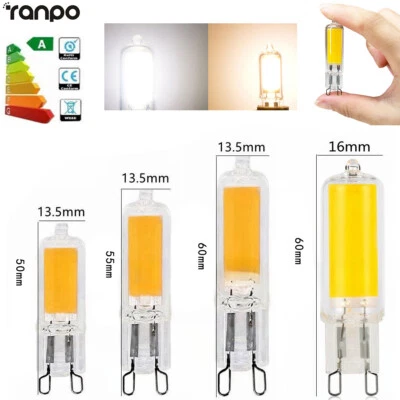 Mini G9 COB Bombilla LED AC 220V 7W 12W 15W Vidrio Reemplazado 70W Lámpara Halógena BC