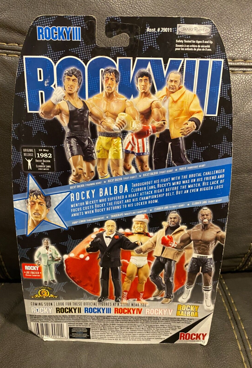 Jakks *ROCKY III (1982) BALBOA vs CLUBBER LANG FIRST MATCH ACTION