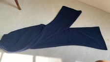 Trouser Pakistani Indian Women Shalwar Salwar Navy Blue Georgette Washable S-M