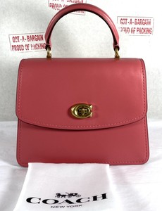coach parker top handle pink