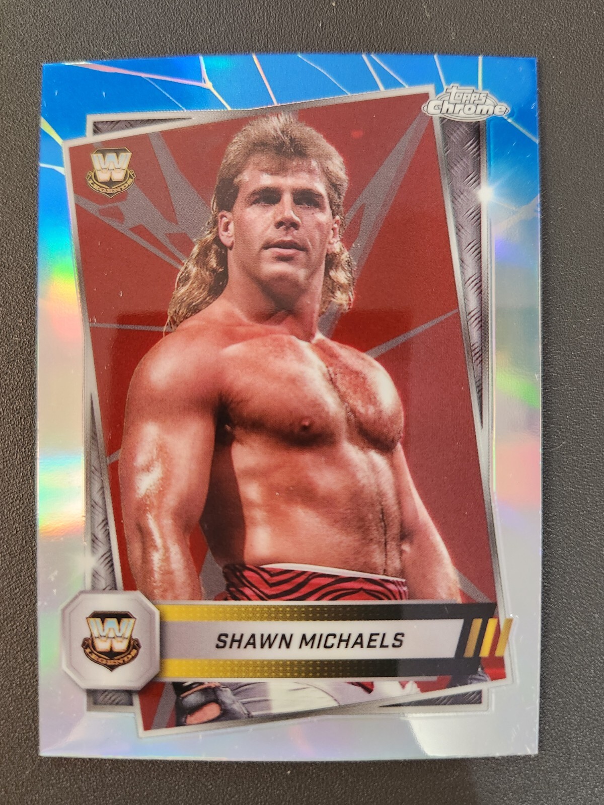 2025 Topps Chrome WWE #188 SHAWN MICHAELS Red & Blue Refractor