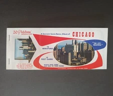 Souvenir Scenic Album of Chicago City Beautiful 10 Plastichrome Post Card Book