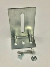 Commercial Jamb Bracket 4 1/4" x 2 3/4" Garage Door w/ Lag & Track Bolt Overhead