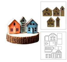 Small house Metal Cutting Dies Stencils DIY Scrapbooking Album Decorative Craft 