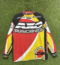 Vintage AXO Sport Shirt Mens Medium Motocross Racing Jersey AOP MX Official