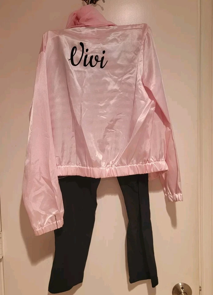 Pink Lady Costume Size Adult 4/6, Letter "V" on Front & "Vivi" on Back of Jacket - Image 3 of 4