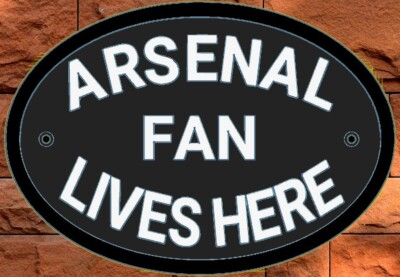 Hochwertige Silikonform/Form für Arsenal Fan Plakette (mittlere Größe)